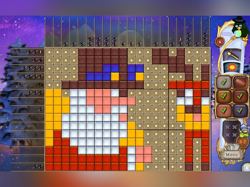 Fantasy Mosaics 50: Santa's World screenshot 1
