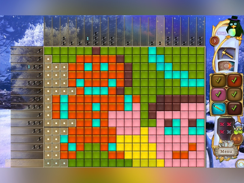 Fantasy Mosaics 50: Santa's World screenshot 2