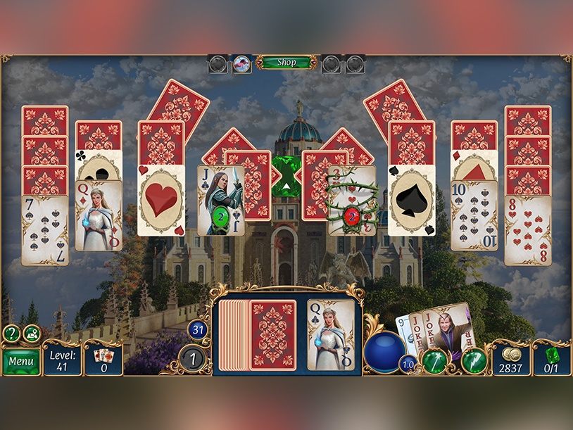 Jewel Match Solitaire Fantasy screenshot 1