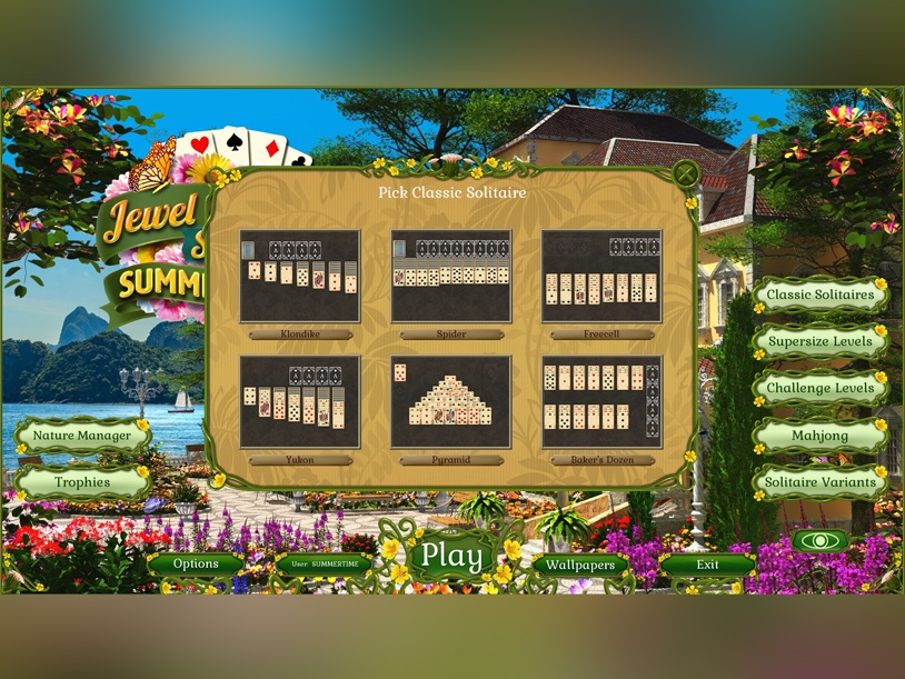 Jewel Match Solitaire Summertime screenshot 1