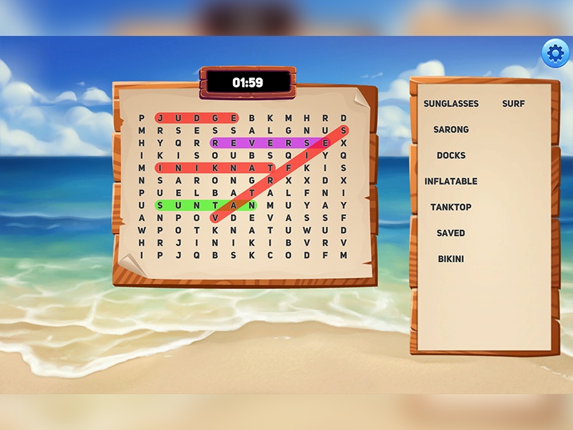 Word Search Vacation screenshot 2